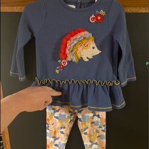 Mud pie hedgehog outfit 12-18 months